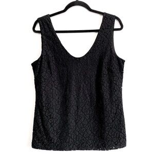 Banana Republic Factory Black Lace Tank Top